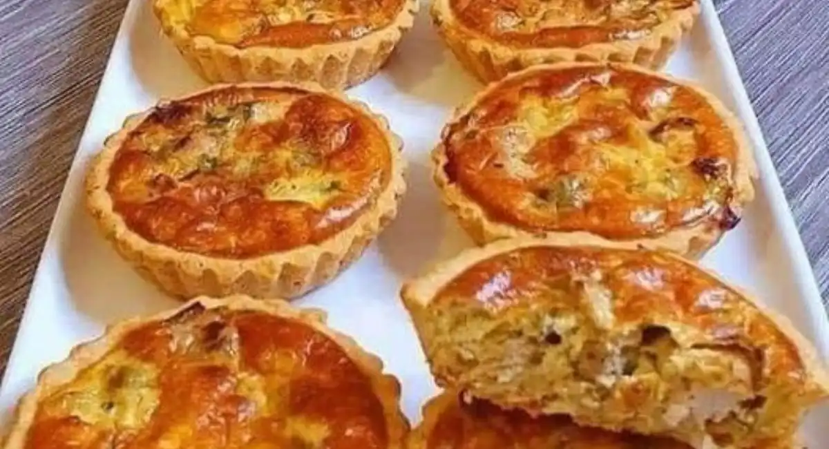 Mini quiche poulet et aux champignons