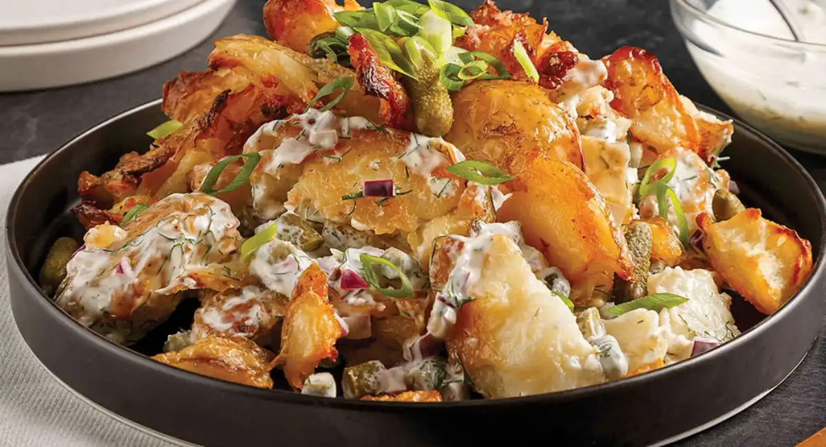 Salade de smashed potatoes crémeuse 