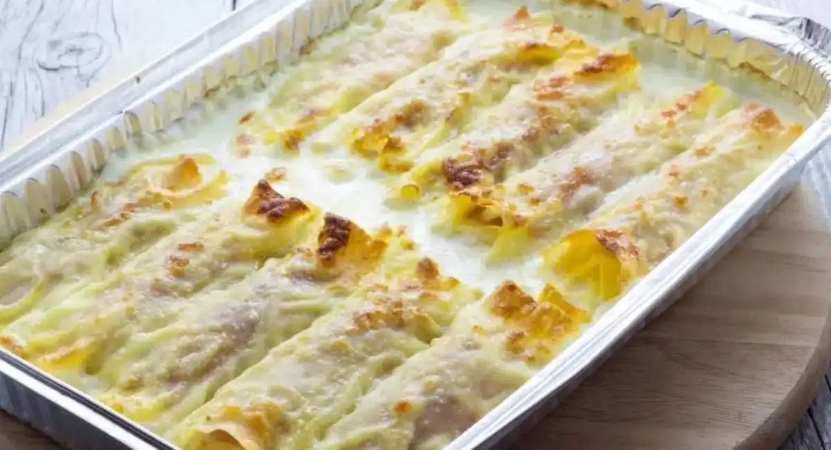 Roulés de lasagne Alfredo au poulet crémeux