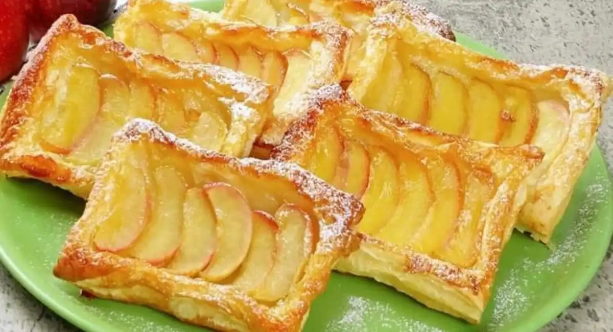 Dessert aux pommes prêt avec seulement 4 ingrédients !