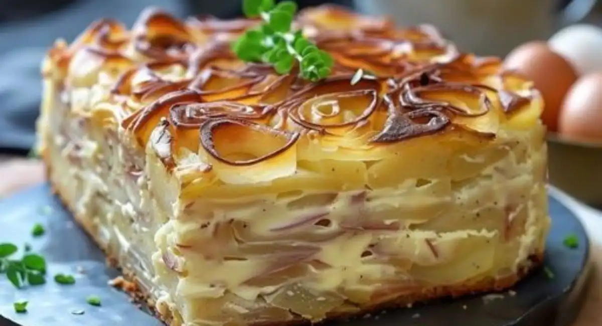 Cake de Pomme de Terre á La Creme de Camembert