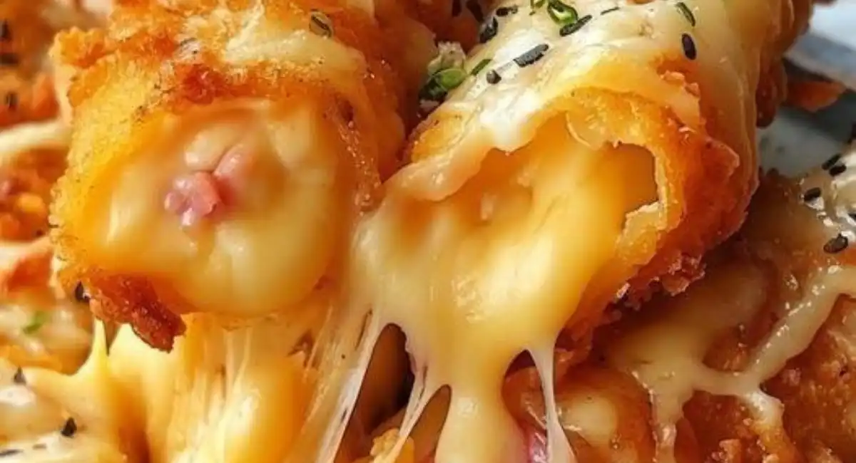 Bâtonnets au jambon et au fromage