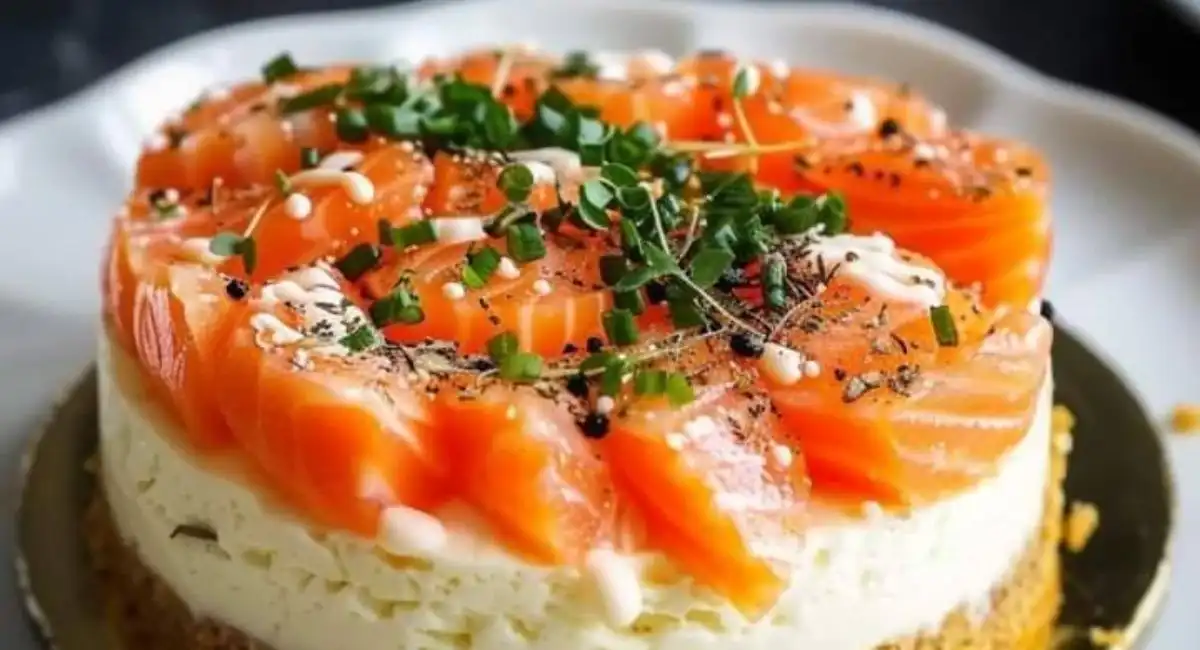 Cheesecake au Saumon Fumé sans Cuisson