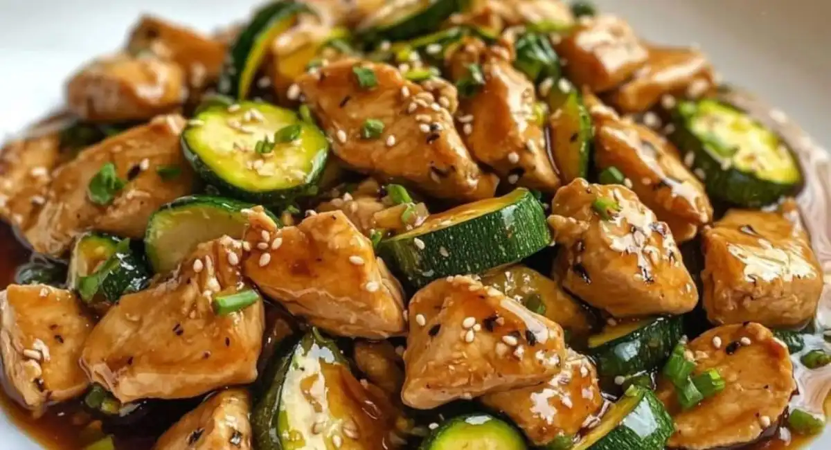 Sauté de Poulet Courgette à la Sauce Soja