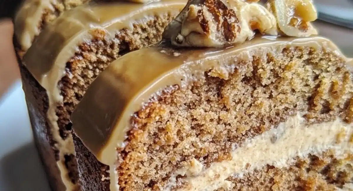 Cake au café et aux noix