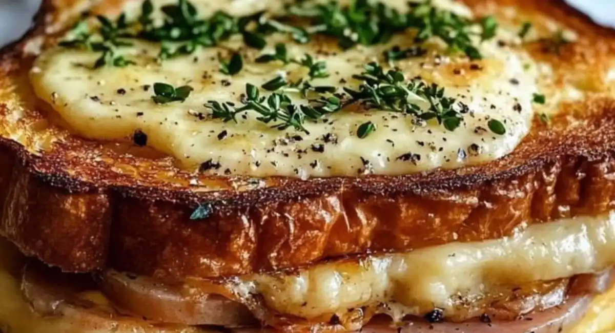 Croque-Madame au Jambon Emmental Light : Un Délice Léger et Gourmand