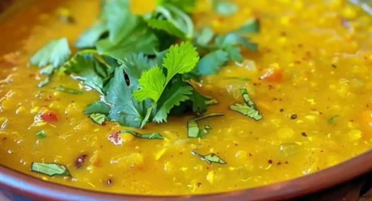 La Soupe de Lentilles au Curcuma et à la Noix de Coco