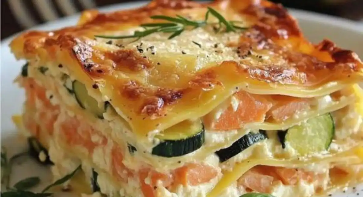 Lasagnes au Saumon Fumé et aux Courgettes