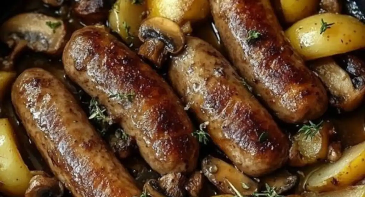 Champignons et Pommes de Terre au Four