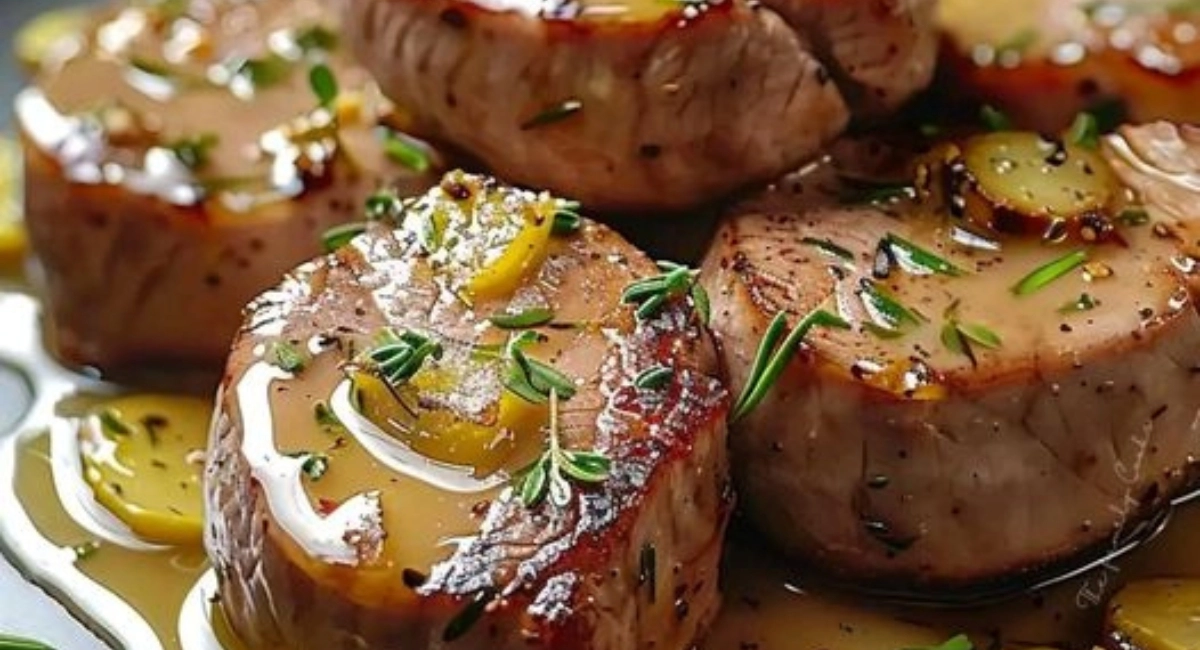 Filet mignon de porc à la moutarde