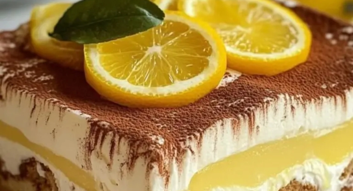 Tiramisu au Citron : Un Dessert Frais et Acidulé, Parfait pour l’Été