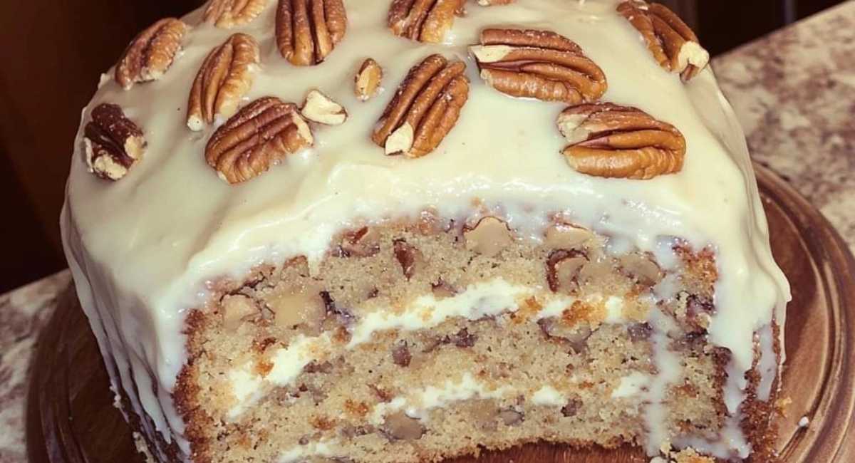 Pastel de Nueces con Glaseado