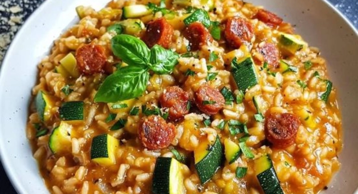 Risotto aux Courgettes et Chorizo
