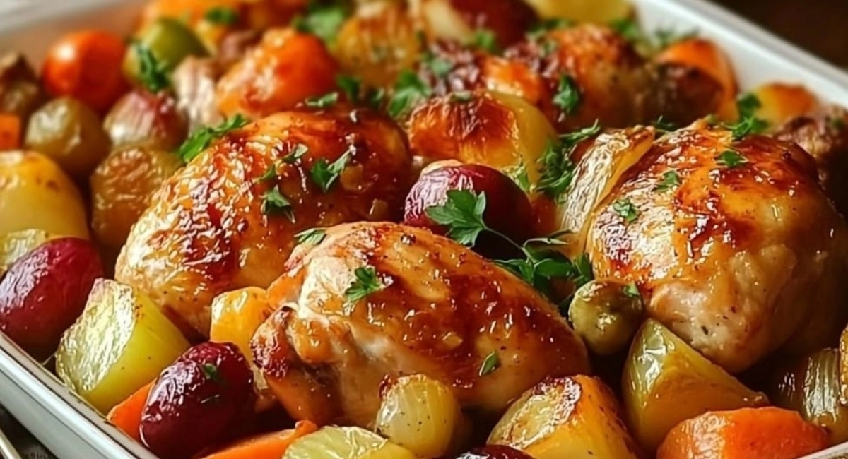 Poulet au Four aux Légumes : Recette Simple