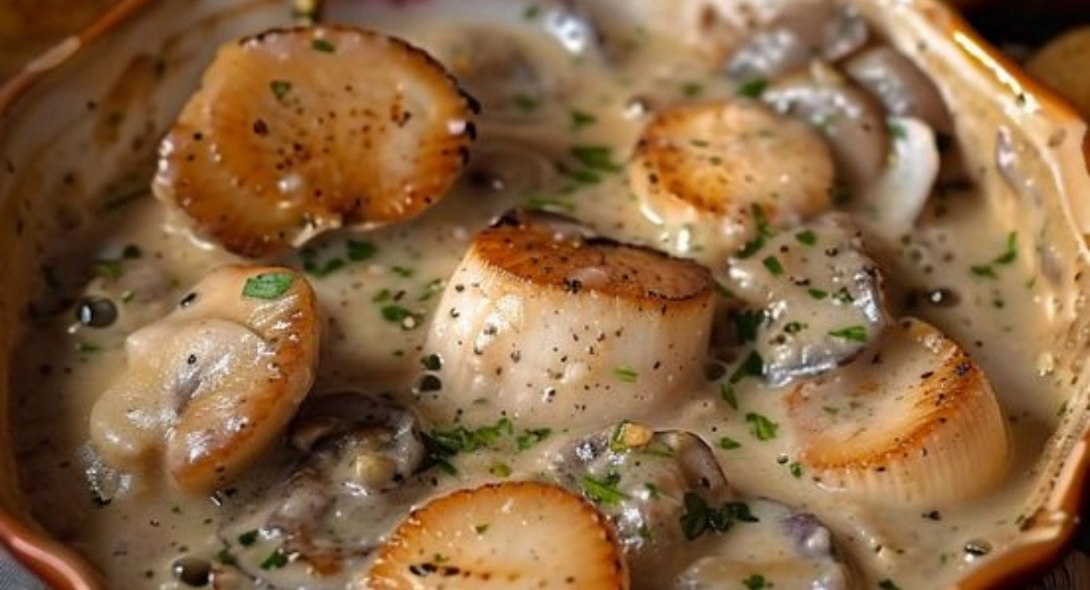 Recette : Blanquette de Saint-Jacques aux Champignons