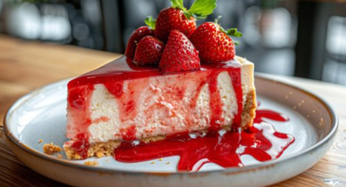 Cheesecake con Fresas Fácil