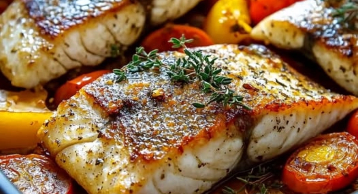 Pescado al Horno con Verduras