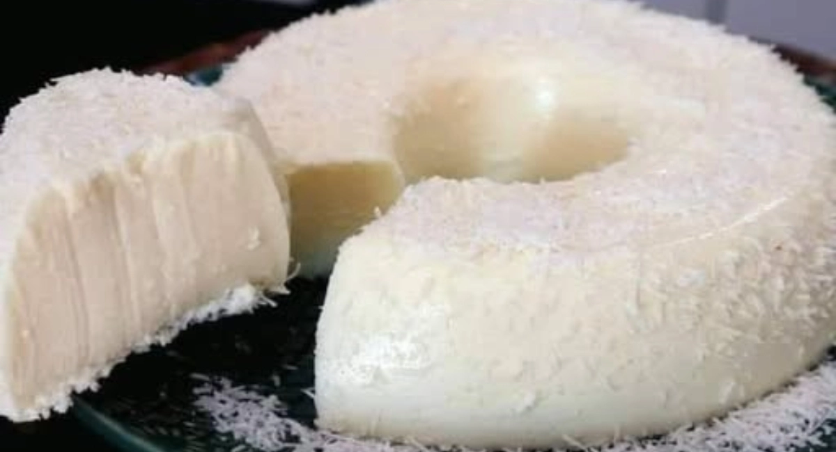 Flan de coco que no va al horno, solo batir los ingredientes en la licuadora y se congela