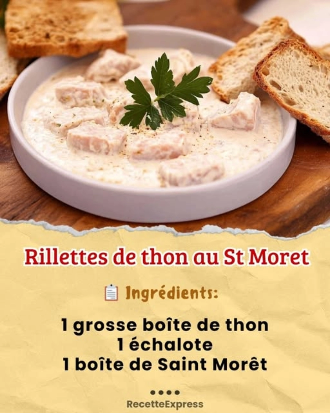 Rillettes de thon au St Moret