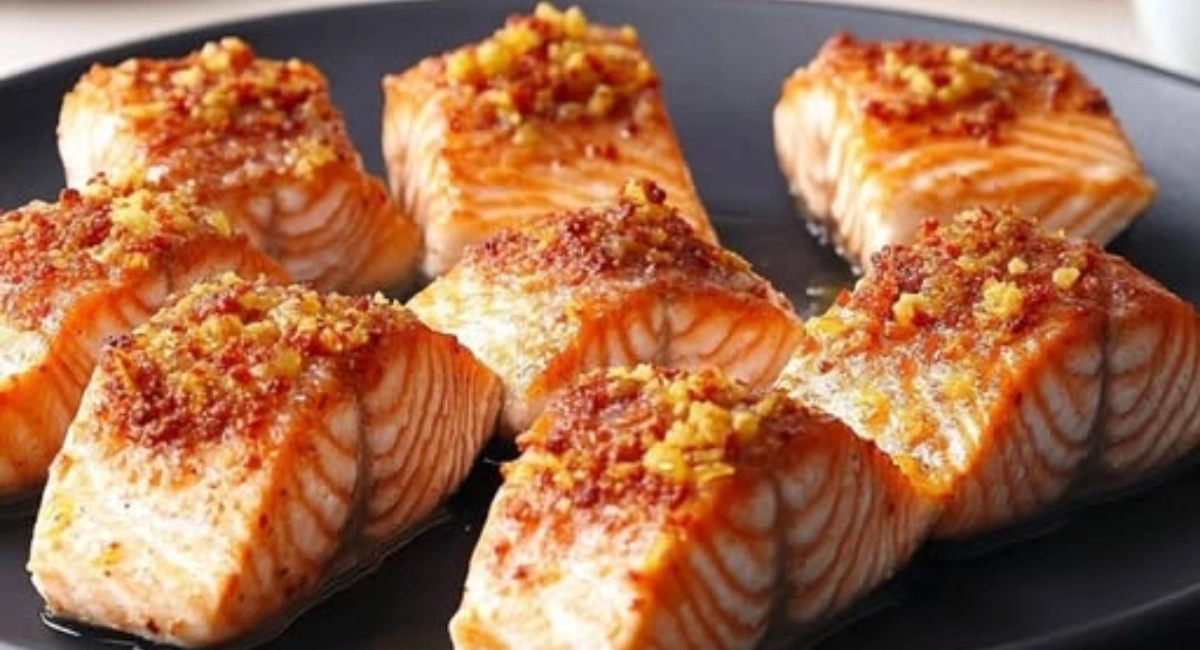 Saumon au beurre à l’ail et citron