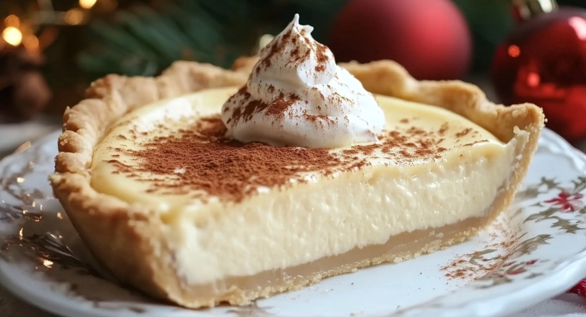 Cinnamon-Vanilla Creamy Custard Pie