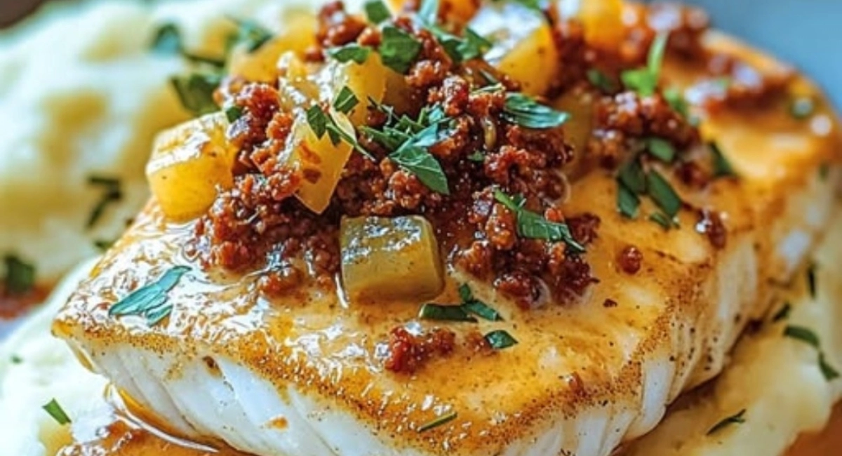 Recette de Cabillaud Rôti à la Crème de Chorizo