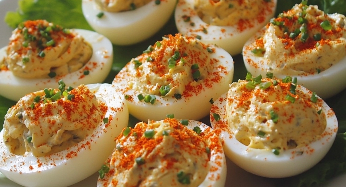 Œufs Durs Farcis au Jaune Crémeux et Paprika