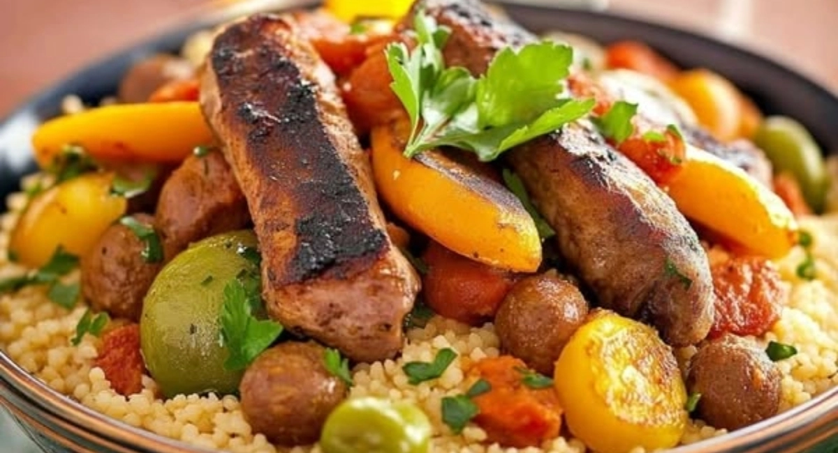 la recette complète du Couscous Royal au Agneau, Poulet et Merguez!