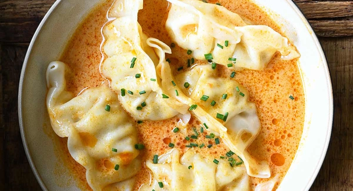 Creamy Thai Dumpling Soup