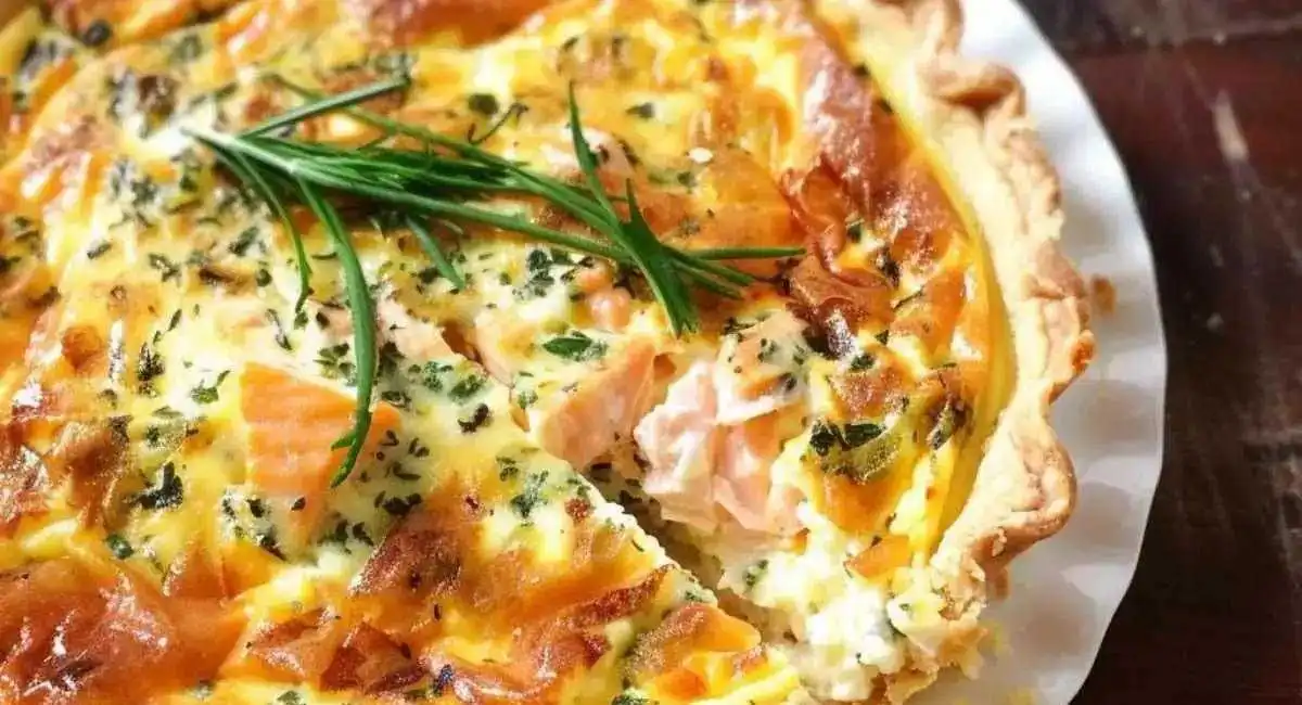 Quiche au Saumon et Boursin