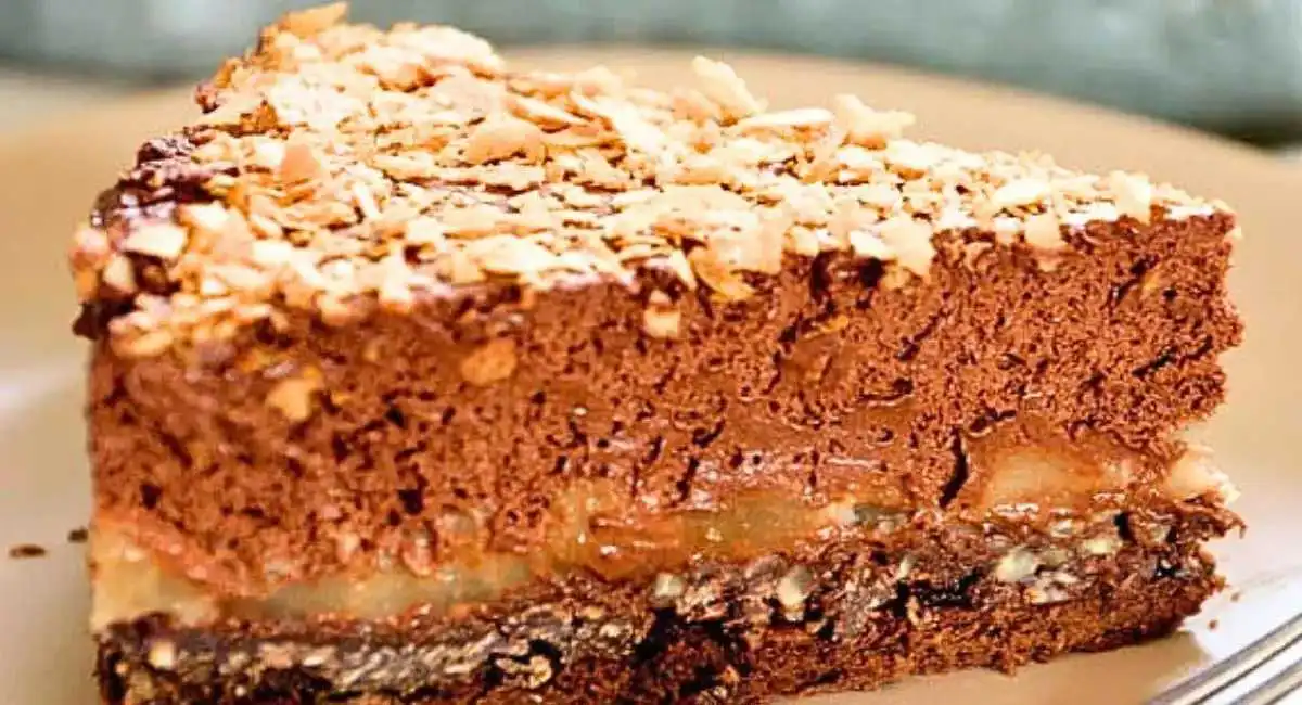 Gâteau Crousti-Fondant Chocolat-Poire